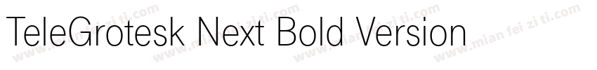 TeleGrotesk Next Bold Version 210字体转换